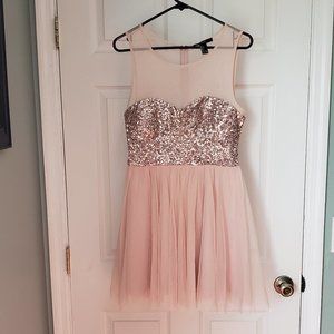Rosegold Mini Dress